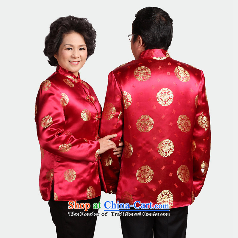 Older couples in Tang Dynasty Tang dynasty men and women of autumn and winter jackets T-shirt with mother loaded so father shou wedding gifts J0058 overalls 2383-2 performances male 165/L, robe Ko Yo Overgrown Tomb Gigi Lai , , , shopping on the Internet