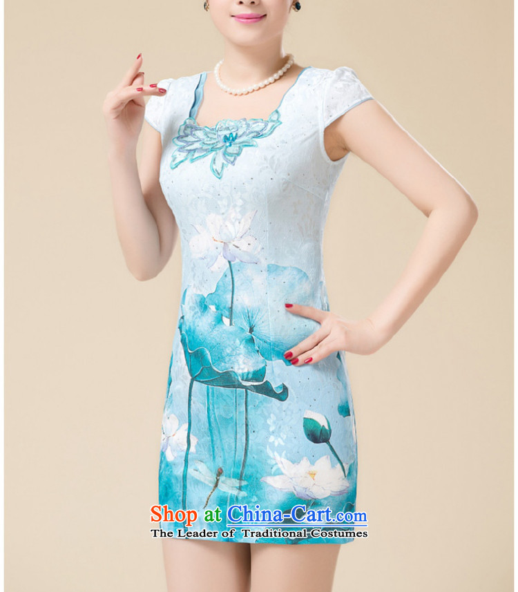 Women's dresses up the clip temperament Sau San Tong load improved dresses HZMWL1820 green L picture, prices, brand platters! The elections are supplied in the national character of distribution, so action, buy now enjoy more preferential! As soon as possible.