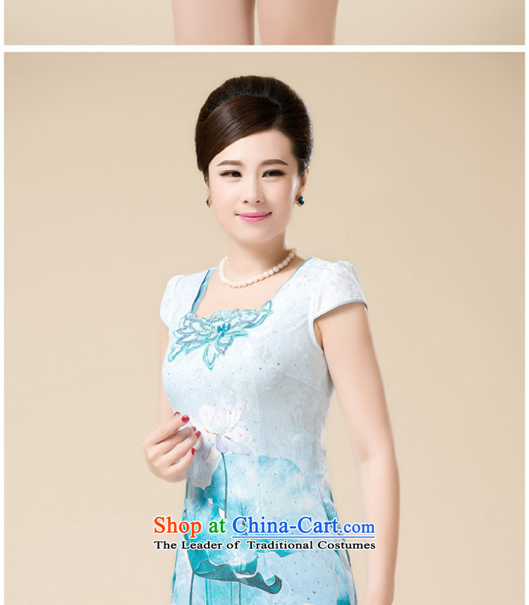 Women's dresses up the clip temperament Sau San Tong load improved dresses HZMWL1820 green L picture, prices, brand platters! The elections are supplied in the national character of distribution, so action, buy now enjoy more preferential! As soon as possible.