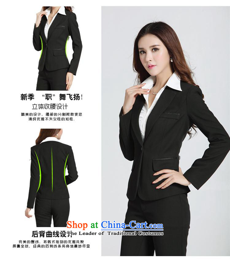 Web soft clothes for autumn and winter by long-sleeved vocational trousers Korean version of Sau San attire thin small business suit is black XL Photo, prices, brand platters! The elections are supplied in the national character of distribution, so action, buy now enjoy more preferential! As soon as possible.
