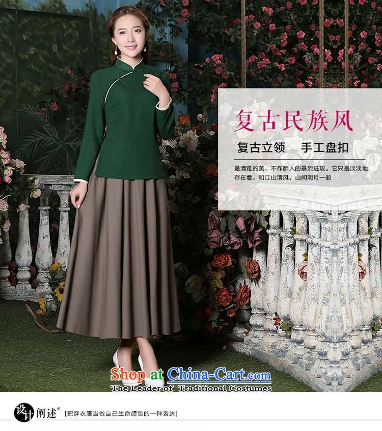 The pro-am new cotton linen clothes 2015 improved daily qipao Stylish retro autumn and winter, president of Chinese Dress Shirt + card its long skirt L picture, prices, brand platters! The elections are supplied in the national character of distribution, so action, buy now enjoy more preferential! As soon as possible.