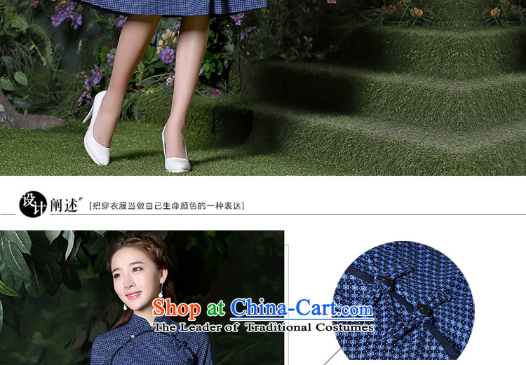 Ladies dress code long-sleeved blouses and large autumn 2015 New Product Codes and stylish long skirt new fall inside a blue skirt L picture, prices, brand platters! The elections are supplied in the national character of distribution, so action, buy now enjoy more preferential! As soon as possible.
