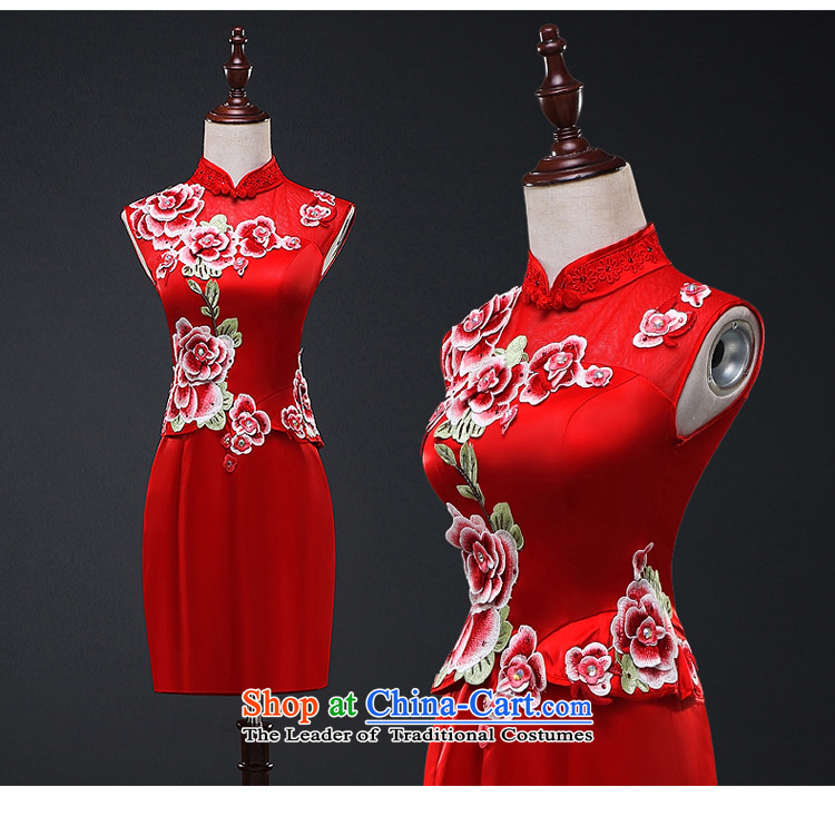 Hillo (XILUOSHA) Elizabeth short of qipao marriage bows Service Bridal cheongsam dress embroidery Chinese Dress autumn 2015 New Red M picture, prices, brand platters! The elections are supplied in the national character of distribution, so action, buy now enjoy more preferential! As soon as possible.