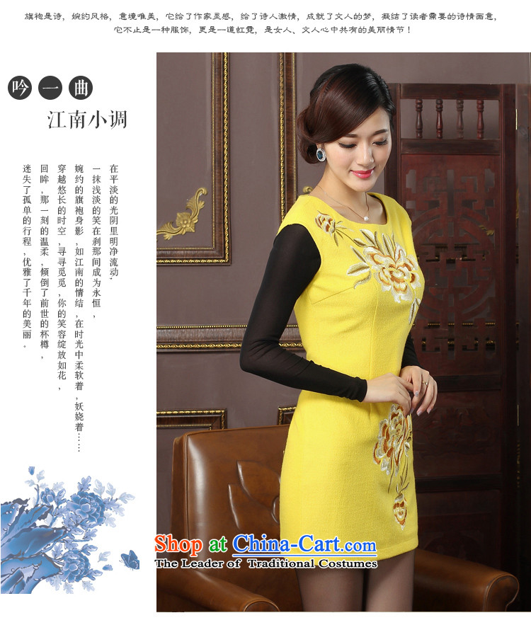The aristocratic oriental 2015 autumn and winter new wool sleeveless qipao is simple and stylish large flower cheongsam dress Warm 574415 daily improved BOURDEAUX L picture, prices, brand platters! The elections are supplied in the national character of distribution, so action, buy now enjoy more preferential! As soon as possible.