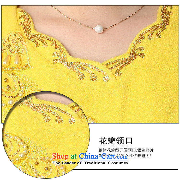 Oriental aristocratic birds Ling on the 2015 autumn and winter new wool? cheongsam dress daily improved sleeveless cheongsam dress 574401 warm red XXL picture, prices, brand platters! The elections are supplied in the national character of distribution, so action, buy now enjoy more preferential! As soon as possible.