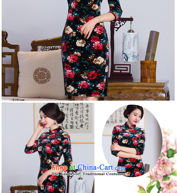 Find Sophie Autumn Women's clothes Chinese Antique collar is pressed to improved Stretch Wool in long-sleeved cheongsam dress 7 color photo of figure S, prices, brand platters! The elections are supplied in the national character of distribution, so action, buy now enjoy more preferential! As soon as possible.