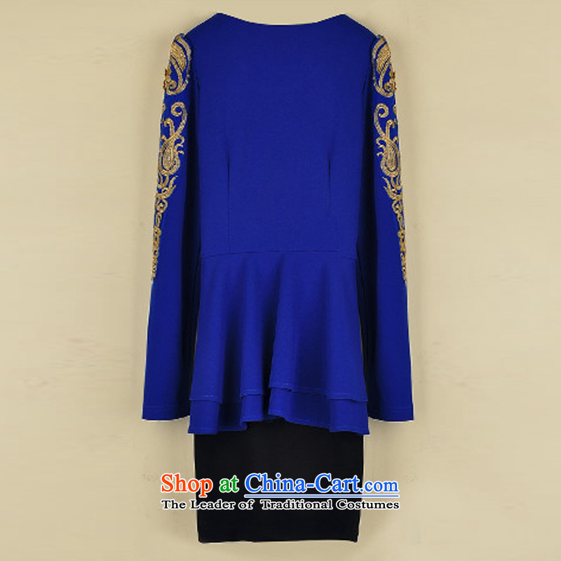 According to Dan Overgrown Tomb embroidery dress dresses Tang dynasty qipao 2015 Autumn new for women temperament long-sleeved package and dresses billowy flounces leave two black pictures, prices, brand platters! The elections are supplied in the national character of distribution, so action, buy now enjoy more preferential! As soon as possible.
