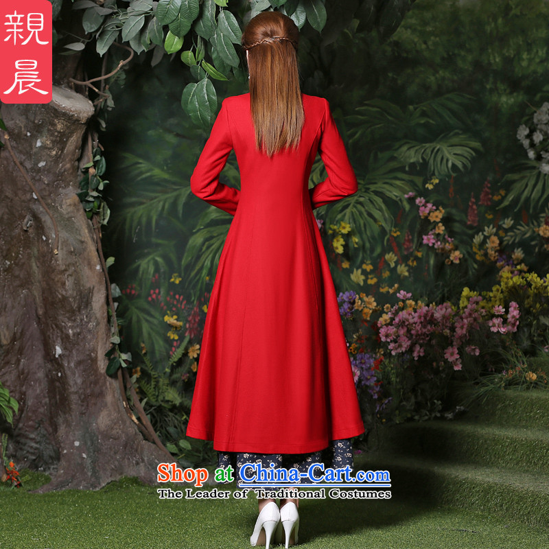 Gross girls jacket? Long autumn 2015 new products female windbreaker larger women a wool coat new fall inside a red jacket + ink, dresses , L, pro-am , , , shopping on the Internet