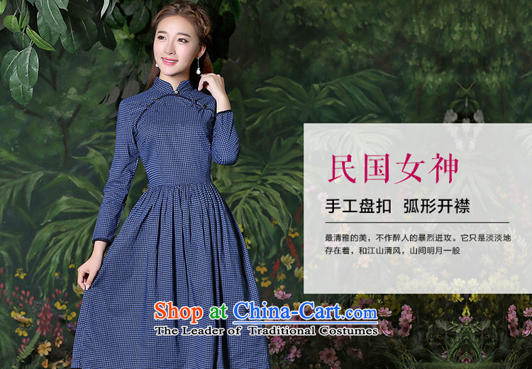 Ladies dress code long-sleeved blouses and large autumn 2015 New Product Codes and stylish long skirt new fall inside a skirt wave point long skirt XL Photo, prices, brand platters! The elections are supplied in the national character of distribution, so action, buy now enjoy more preferential! As soon as possible.