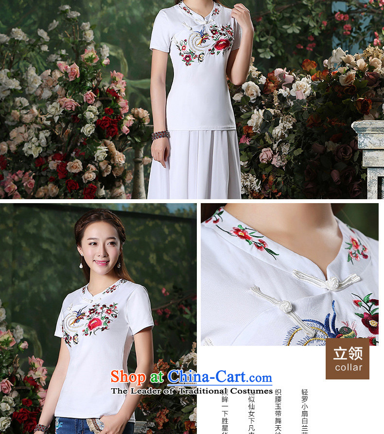 The pro-am daily improved Ms. cheongsam dress fall short-sleeved T-shirt with Chinese Antique style cotton qipao white shirts national 2XL Photo, prices, brand platters! The elections are supplied in the national character of distribution, so action, buy now enjoy more preferential! As soon as possible.