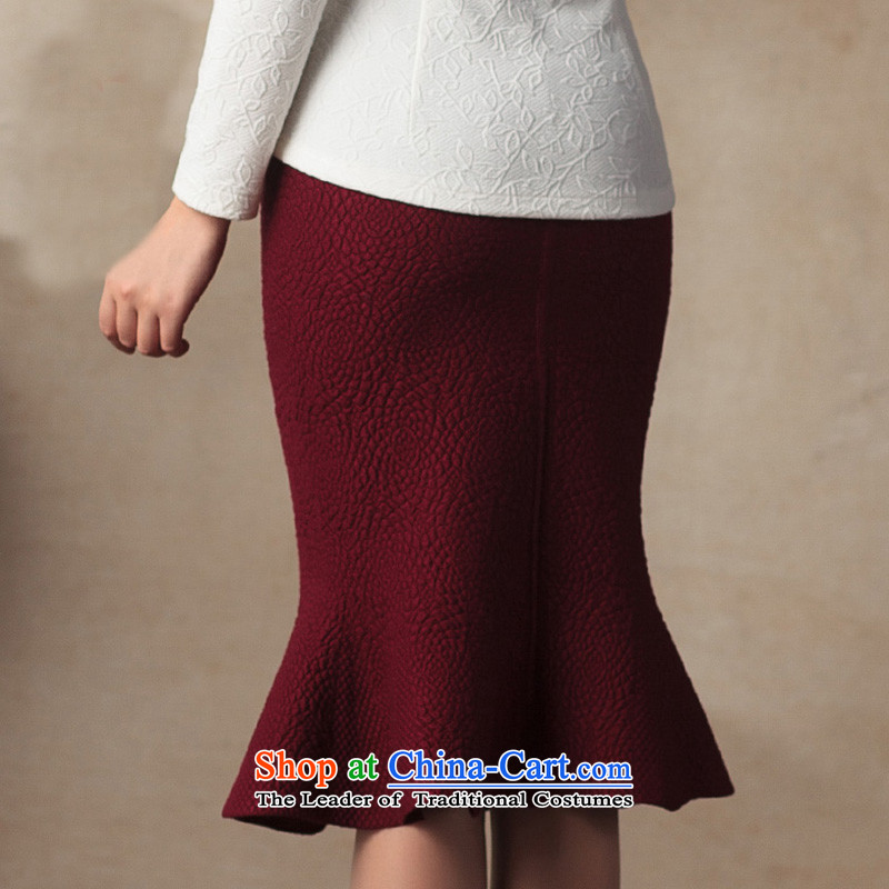 A Pinwheel Without Wind and in Yat long skirt 2015 Autumn half-new products multi-color knitting package and wild crowsfoot body skirt blue are codes, Yat Lady , , , shopping on the Internet
