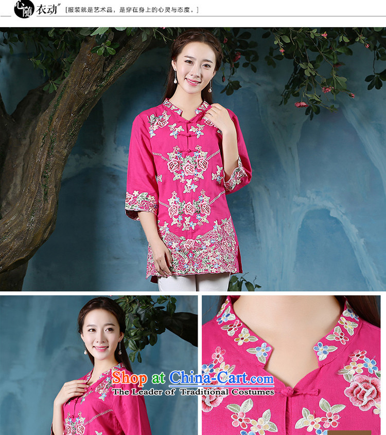 Load the autumn morning pro-2015 new larger shirt retro ethnic Tang Dynasty Chinese cotton linen clothes cheongsam dress in red + North Pattaya Elisabeth embroidered white trousers L picture, prices, brand platters! The elections are supplied in the national character of distribution, so action, buy now enjoy more preferential! As soon as possible.