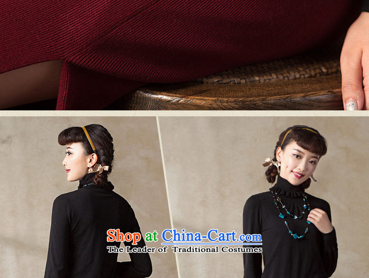 A Pinwheel Without Wind Chimes Yat long knitting dress semi-new products by 2015 Autumn elegant retro stretch upper body black dress Sau San M picture, prices, brand platters! The elections are supplied in the national character of distribution, so action, buy now enjoy more preferential! As soon as possible.