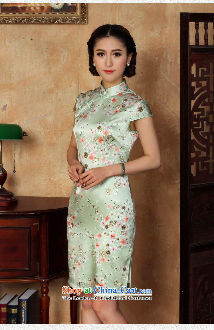 The cross-SA-light 2015 new ethnic women's heavyweight silk cheongsam dress summer girls improved cheongsam dress Y  L photo color picture 51 18, prices, brand platters! The elections are supplied in the national character of distribution, so action, buy now enjoy more preferential! As soon as possible.