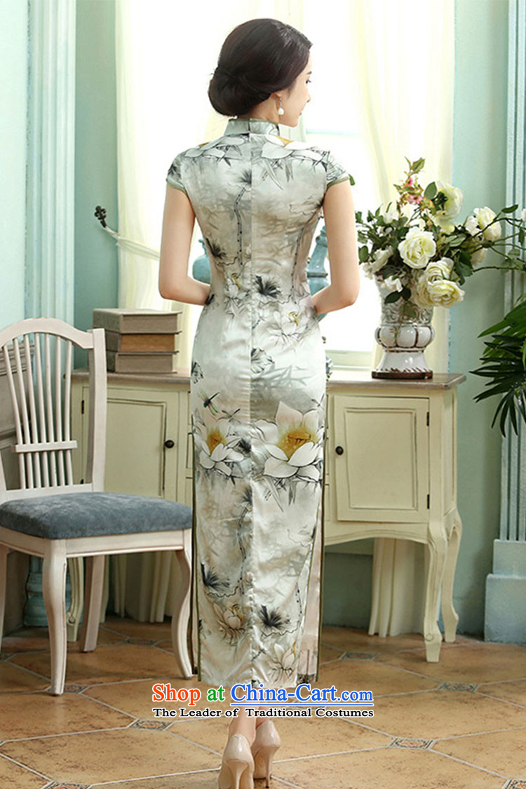 Ko Yo Overgrown Tomb Women 2015 Gigi Lai etiquette cheongsam dress stylish elegance of the retro silk short-sleeved banquet double long qipao cheongsam dress C0013 mother C0013 M picture, prices, brand platters! The elections are supplied in the national character of distribution, so action, buy now enjoy more preferential! As soon as possible.