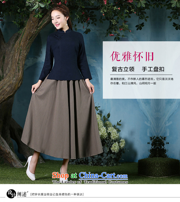 At 2015 new pro-summer daily improved stylish short-sleeved cotton linen dresses Chinese qipao shirt shirts female retro +MQ31 card its long skirt XL Photo, prices, brand platters! The elections are supplied in the national character of distribution, so action, buy now enjoy more preferential! As soon as possible.