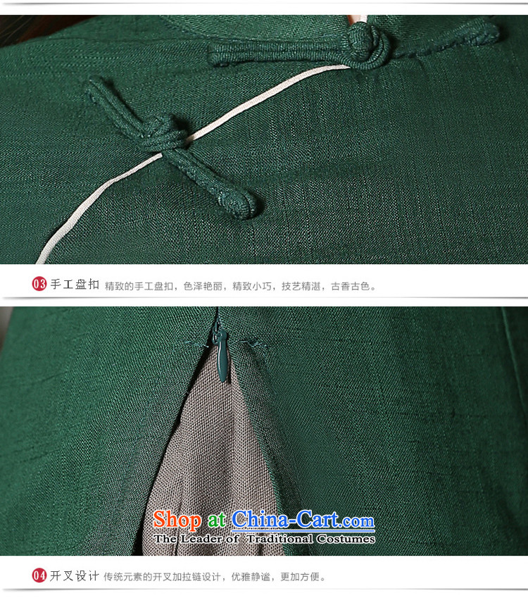 The pro-am new cotton linen clothes 2015 improved daily qipao Stylish retro autumn and winter, president of Chinese Dress Shirt +MQ card its long skirt 2XL Photo, prices, brand platters! The elections are supplied in the national character of distribution, so action, buy now enjoy more preferential! As soon as possible.