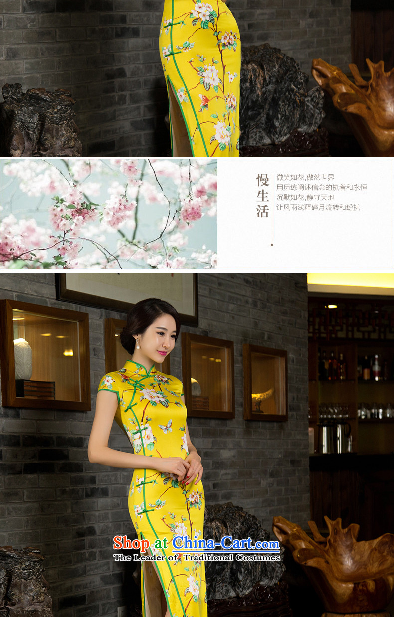 2015 new bride dress marriage Chinese bows services fall short of modern cheongsam dress summer daily qipao and contemptuous of new fall WONG M picture, prices, brand platters! The elections are supplied in the national character of distribution, so action, buy now enjoy more preferential! As soon as possible.