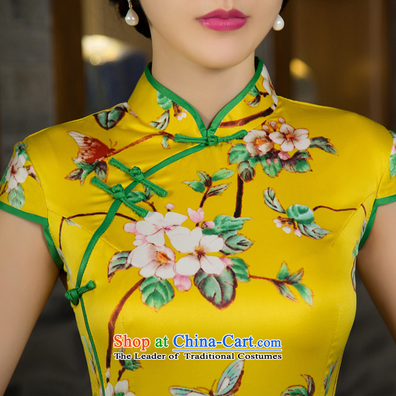 2015 new bride dress marriage Chinese bows services fall short of modern cheongsam dress summer daily qipao and contemptuous of new fall Wong Jing Hai M dream wedding dress shopping on the Internet has been pressed.