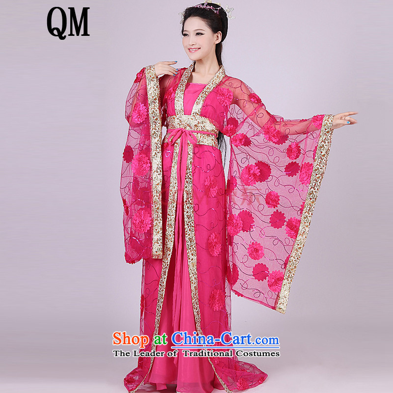 The end of the Tang dynasty costume light Han-Queen's tail Gwi-clothing fairies ancient costumes high collar on-chip mounted female CX8 Gwi- white light at the end of the code are , , , shopping on the Internet