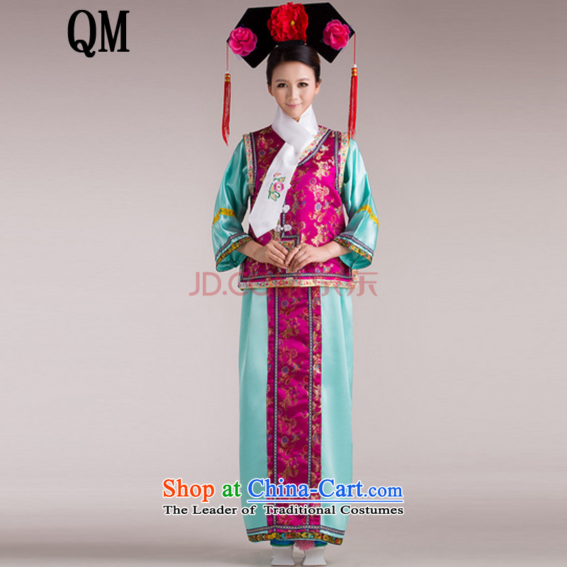 At the end of Light Classical Han-Princess Huan Zhu Qing Hong Kong-Those Han-ancient palace lock bead curtain flag services for women of the Manchurian Palace clothing CX4 Blue Children 1 m m 3 light at the end of 2-1 , , , shopping on the Internet