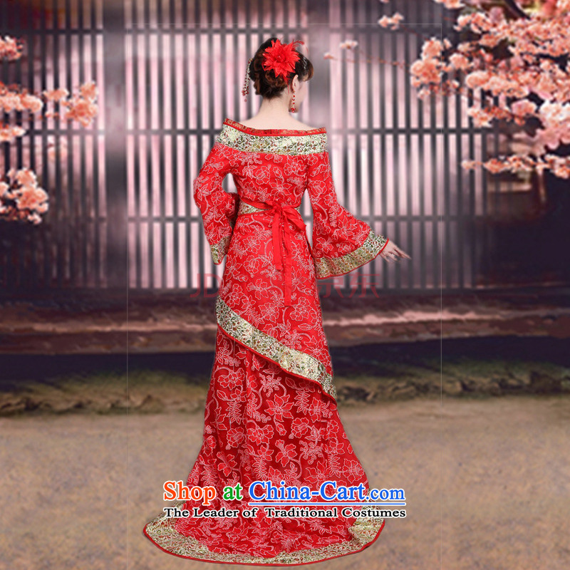 At the end of Light Classical Han-Tang dynasty/Han-/costumes will Gwi-clothing tail princess CX3 are code, light green end shopping on the Internet has been pressed.