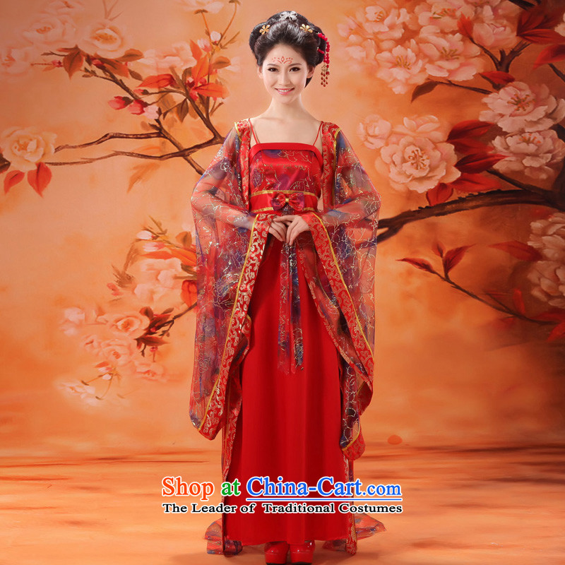 Time Syrian fairies skirt costume of the Tang dynasty princess Gwi-loaded gliding Han-load fairies costume fairy tails will long skirt toner yarn photo building are suitable for time code 160-175cm, Syrian shopping on the Internet has been pressed.