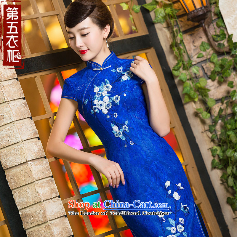Eason Chan Chiu, skirts qipao point 2015 new products Lace Embroidery Tang Dynasty Chinese ethnic bride wedding dresses blue S mother replacing Eason Chan point , , , shopping on the Internet