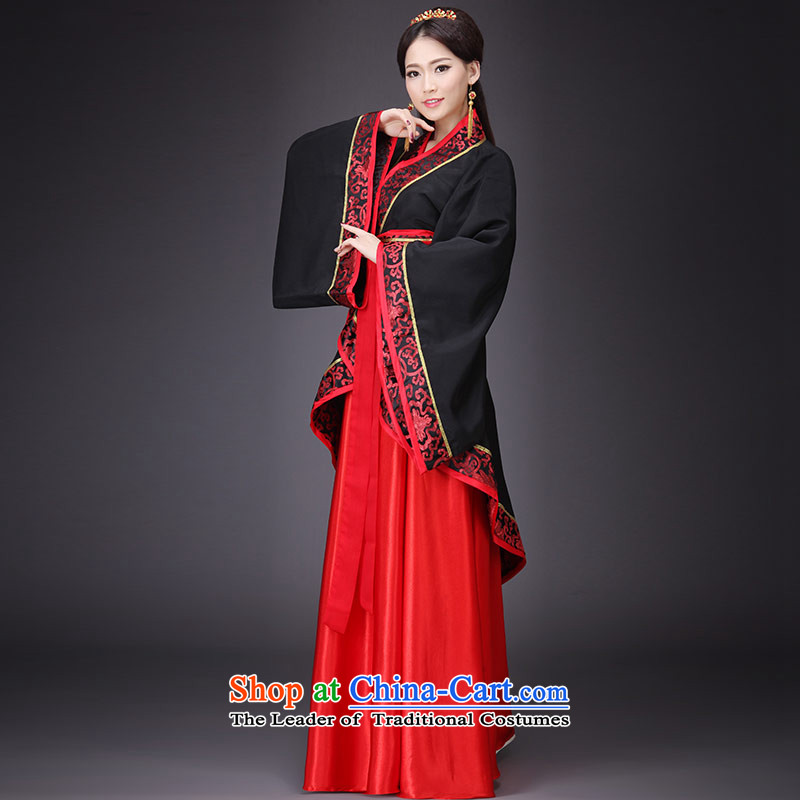 Time Syrian Chinese style wedding Han to Tang dynasty historian marriage solemnisation red bride wedding dress tail ancient lady's floor Han-men and women theme photo album will marry Classics pack photo building are suitable for time code 160-175cm, Syri