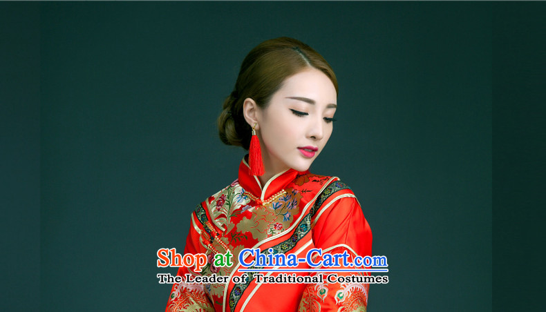Time the new 2015 Syria autumn and winter clothing bridal dresses Sau Wo Chinese wedding dress red wedding dresses bows to marry qipao autumn S picture, prices, brand platters! The elections are supplied in the national character of distribution, so action, buy now enjoy more preferential! As soon as possible.