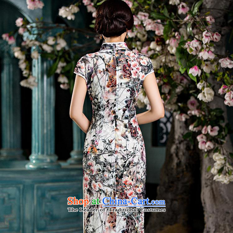 Mano-hwan's new double-cashmere long qipao daily Popular national wind female graphics thin ethnic performances cheongsam long facade XL Photo, prices, brand platters! The elections are supplied in the national character of distribution, so action, buy now enjoy more preferential! As soon as possible.
