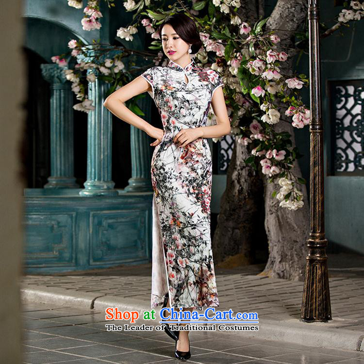 Mano-hwan's new double-cashmere long qipao daily Popular national wind female graphics thin ethnic performances cheongsam long facade M picture, prices, brand platters! The elections are supplied in the national character of distribution, so action, buy now enjoy more preferential! As soon as possible.