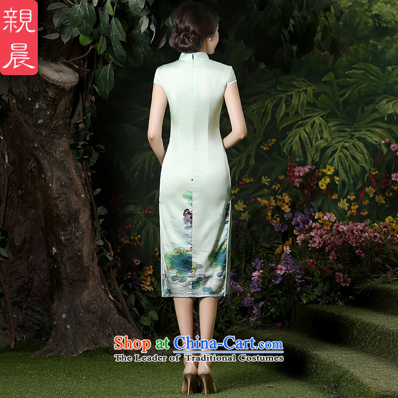 The pro-am new cheongsam dress dresses 2015 summer daily retro style, improvement of Sau San long qipao female picture color 2XL, pro-am , , , shopping on the Internet