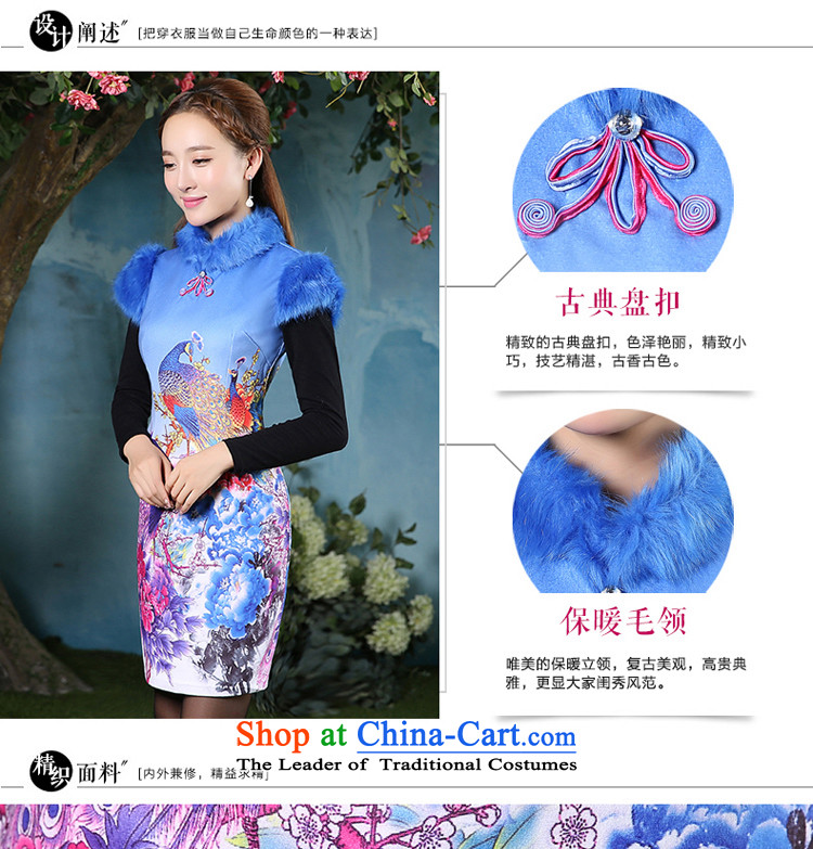 The pro-am autumn and winter 2015 Ms. new traditional cheongsam dress retro daily improved stylish folder cotton waffle dresses picture color 2XL Photo, prices, brand platters! The elections are supplied in the national character of distribution, so action, buy now enjoy more preferential! As soon as possible.