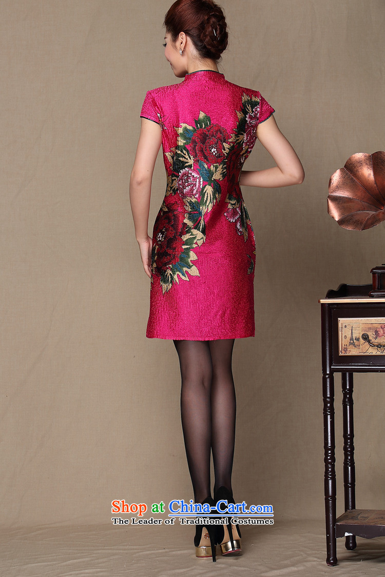 Mano-hwan's 2015 new improved stylish heavy industry Sau San banquet qipao wedding dress uniform QF140507 RED XXL toasting champagne picture, prices, brand platters! The elections are supplied in the national character of distribution, so action, buy now enjoy more preferential! As soon as possible.