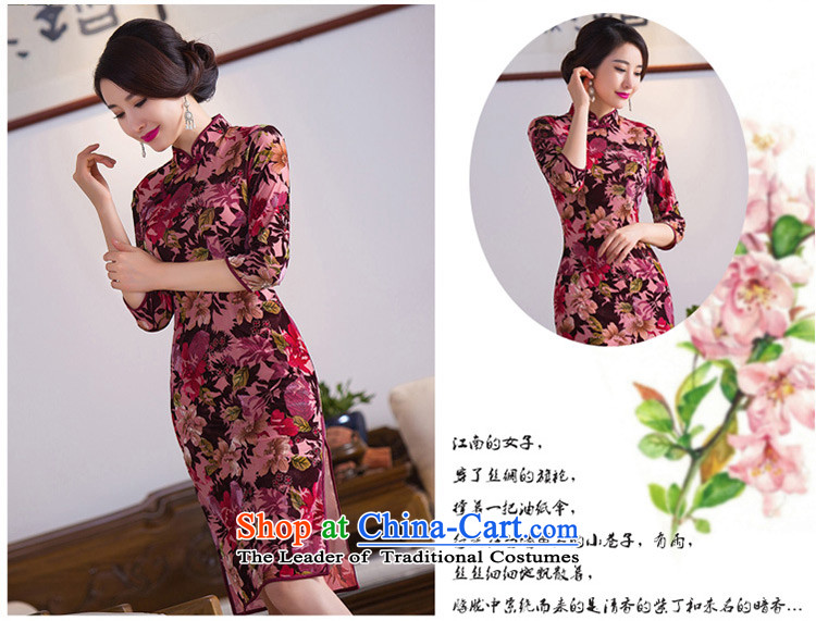 The cheer her dream flower autumn 2015 replacing qipao improvement of qipao skirt new stylish cheongsam dress qipao Q281 Replace Picture mother color L picture, prices, brand platters! The elections are supplied in the national character of distribution, so action, buy now enjoy more preferential! As soon as possible.