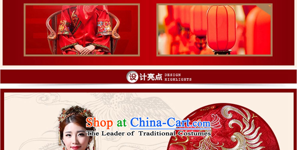 Sau Wo Service 2015 new bride dress long serving Chinese qipao bows wedding longfeng use the wedding dress retro female red XL Photo, prices, brand platters! The elections are supplied in the national character of distribution, so action, buy now enjoy more preferential! As soon as possible.