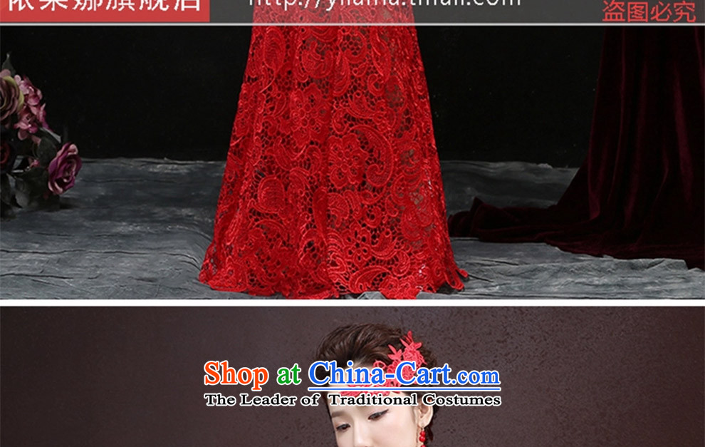 Toasting champagne served cheongsam dress 2015 new wedding dresses red long of Chinese wedding dress autumn girl brides red XL Photo, prices, brand platters! The elections are supplied in the national character of distribution, so action, buy now enjoy more preferential! As soon as possible.