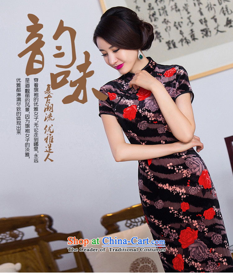 The cross-sa 2015 improved qipao Feng Hua autumn long, Retro MOM pack the elderly in the skirt qipao cheongsam dress in long Q285 picture color L photo, prices, brand platters! The elections are supplied in the national character of distribution, so action, buy now enjoy more preferential! As soon as possible.