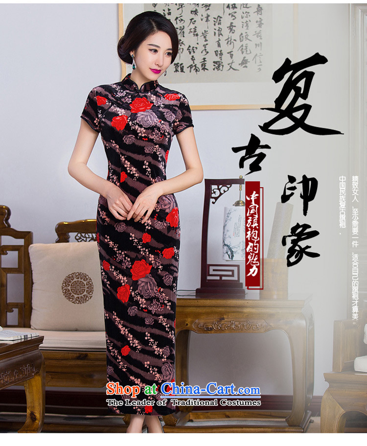 The cross-sa 2015 improved qipao Feng Hua autumn long, Retro MOM pack the elderly in the skirt qipao cheongsam dress in long Q285 picture color L photo, prices, brand platters! The elections are supplied in the national character of distribution, so action, buy now enjoy more preferential! As soon as possible.