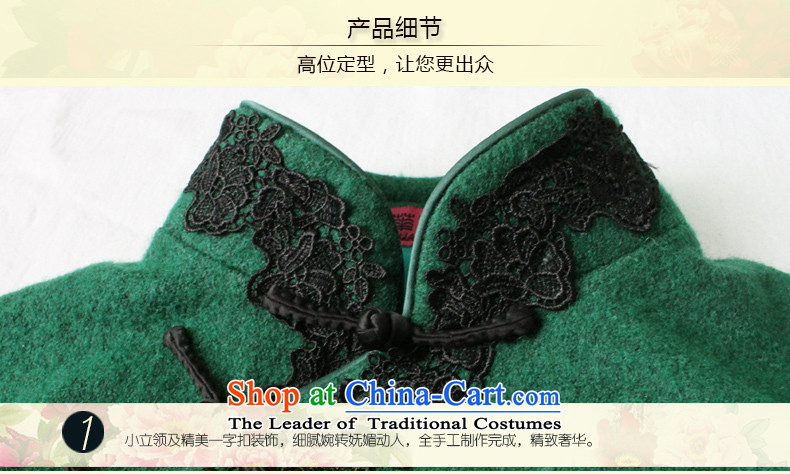Chinese New Year 2015 classic ethnic Chinese classical style with Ms. Tang Chiu-long-sleeved jacket improved temperament Han-green L picture, prices, brand platters! The elections are supplied in the national character of distribution, so action, buy now enjoy more preferential! As soon as possible.