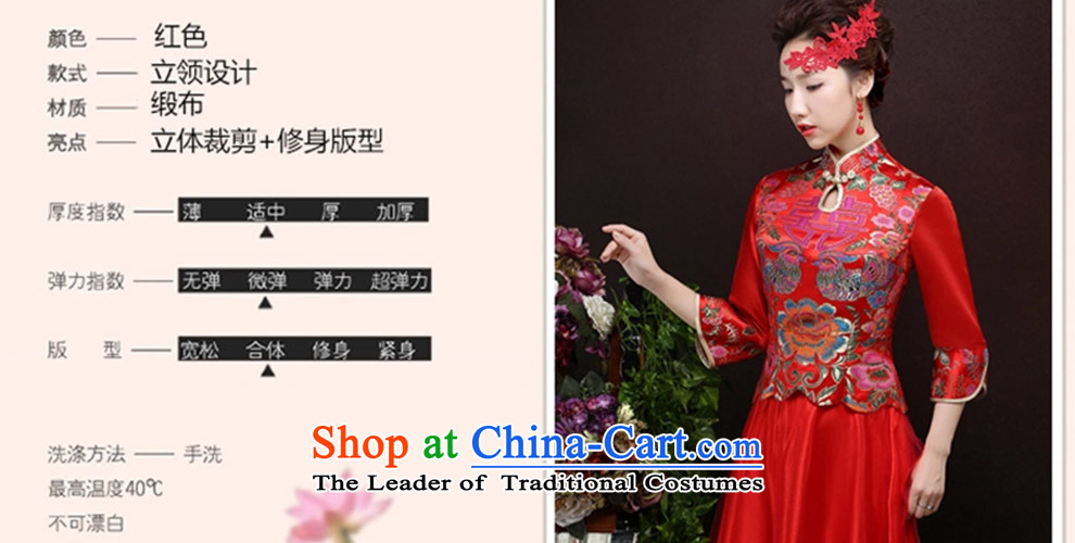 2015 new fuyuhide wo service use the Dragon Chinese wedding dresses retro bride bows wedding gown wedding dress female red S picture, prices, brand platters! The elections are supplied in the national character of distribution, so action, buy now enjoy more preferential! As soon as possible.