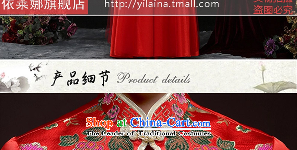2015 new fuyuhide wo service use the Dragon Chinese wedding dresses retro bride bows wedding gown wedding dress female red S picture, prices, brand platters! The elections are supplied in the national character of distribution, so action, buy now enjoy more preferential! As soon as possible.