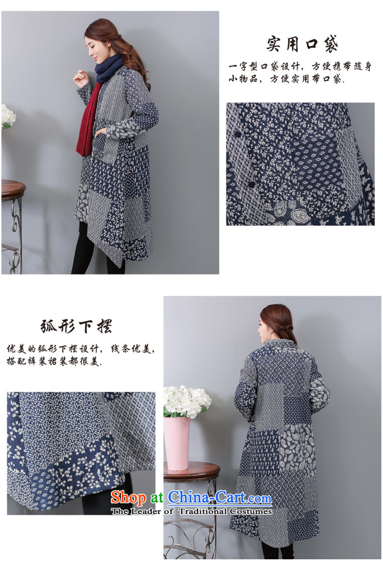 The new term of the nation Ko Yo wind loading thick women's fashion, lint-free cotton linen stamp shirt that long sleeves shirt GT-268-206 Blue M picture, prices, brand platters! The elections are supplied in the national character of distribution, so action, buy now enjoy more preferential! As soon as possible.