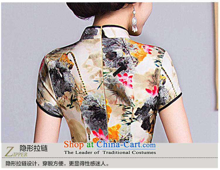The cross-sa 2015 cheongsam dress fall retreat with the new long qipao improvements in stylish retro older cheongsam dress MOM pack Q288 picture color S picture, prices, brand platters! The elections are supplied in the national character of distribution, so action, buy now enjoy more preferential! As soon as possible.