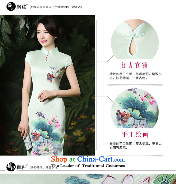 The pro-am new cheongsam dress dresses 2015 summer daily retro style, improvement of Sau San long qipao female short-sleeved 2XL Photo, prices, brand platters! The elections are supplied in the national character of distribution, so action, buy now enjoy more preferential! As soon as possible.
