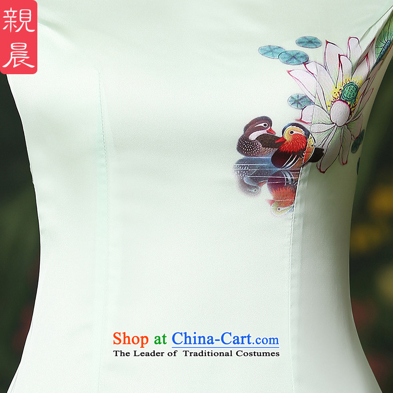 The pro-am new cheongsam dress dresses 2015 summer daily retro style, improvement of Sau San Long Short-sleeved 2XL, qipao female pro-am , , , shopping on the Internet