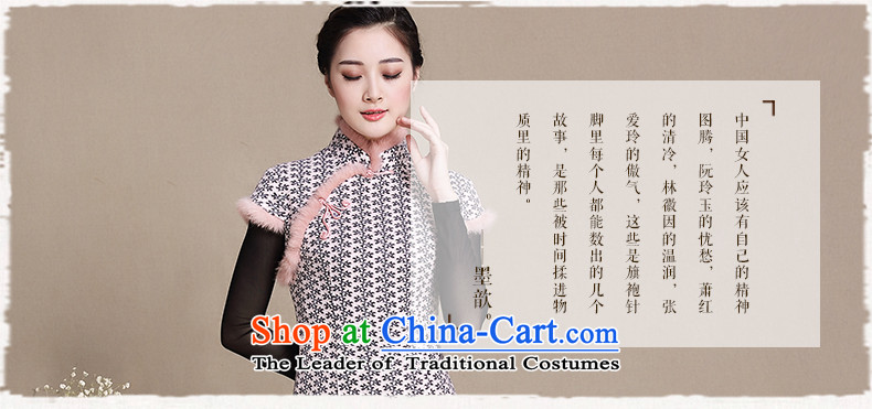  In 2015, the snowflake 歆 ink long improved qipao winter clothing retro cheongsam dress New Sau San double cheongsam dress Y5139 picture color pictures, prices, XXL brand platters! The elections are supplied in the national character of distribution, so action, buy now enjoy more preferential! As soon as possible.