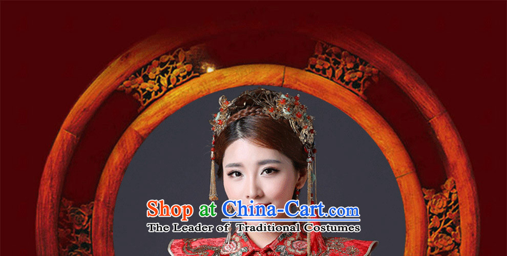 In accordance with the Lena Sau Wo Service Bridal Wedding Dress Chinese long-sleeved red bows services retro cheongsam long dragon use RED M picture, prices, brand platters! The elections are supplied in the national character of distribution, so action, buy now enjoy more preferential! As soon as possible.