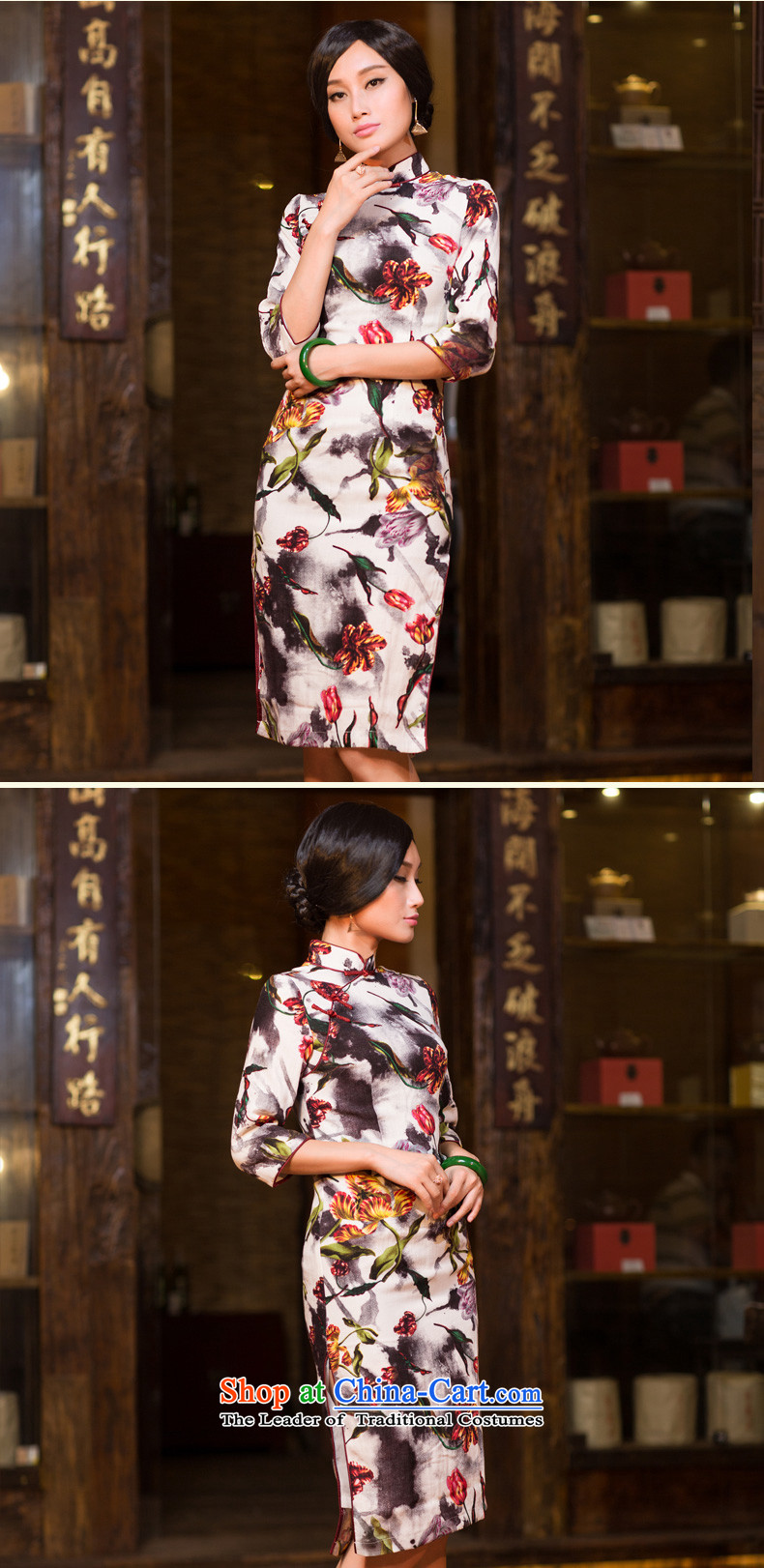 Chinese New Year 2015 classic ethnic autumn in the ordinary course of Ms. improved long-sleeved cheongsam dress Chinese Antique suit XXL pictures, Sau San price, brand platters! The elections are supplied in the national character of distribution, so action, buy now enjoy more preferential! As soon as possible.